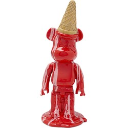 Decofiguur Gelato Bear Red 40cm