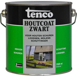 Houtcoat zwart 2,5l verf/beits