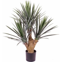 Kunstplant Yucca leliepalm 90 cm voor buiten gebruik - Kunstplanten