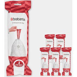 PerfectFit Afvalzak, code J, 20-25 liter, 120 stuks, set van 6 rollen - White
