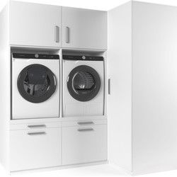 Wasophoogte Wasmachine Kast Bern – Pure Wit