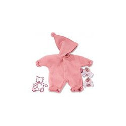 Götz poppenkleding babypop van 30-33cm roze boxpakje met puntmuts