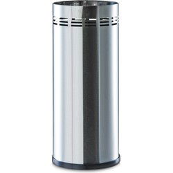 RVS parapluhouder/paraplu standaard rond 21 x 50 cm - Paraplubakken