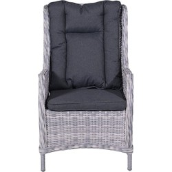 Osborne verstelbare fauteuil cloudy grey H dia. 5mm/reflex black - Garden Impressions