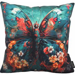 Sierkussen Vlinder #2 | 45 x 45 cm | Katoen/Polyester