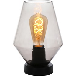 Steinhauer tafellamp Ancilla - zwart - metaal - 17 cm - E27 fitting - 2557ZW