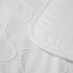 Easy Dekbed Tufted Curve - Wit - 200x200 cm