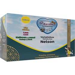 RENSKE VERS VLEES VARIATIEBOX NELSON KIP / LAM / KALKOEN EN EEND 24X395 GR