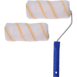 2x Vacht muur rollers met beugel - B15 cm - schilderen - Verfrollers