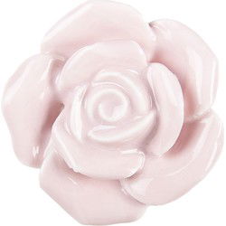Clayre & Eef Deurknop  Ø 4.5 cm Roze Keramiek Meubelknop