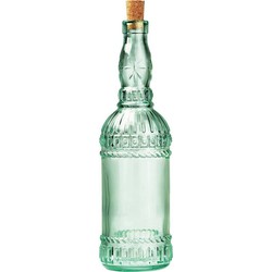 Bormioli Rocco Glazen fles/karaf met kurk - 71 cl - Waterfles/Karaf - Schenkkannen