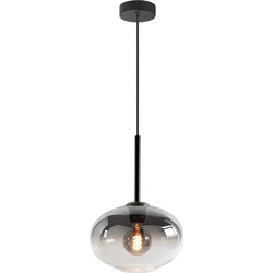 Highlight Bellini Industriële Hanglamp – Smokeyglas – Zwart