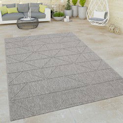 Binnen & Buitenkleed - Vloerkleed Bruliza - Geo - Grijs - 80x150 cm