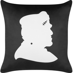 FRANKLINIA  - Sierkussen - Zwart - 45 x 45 cm - Fluweel