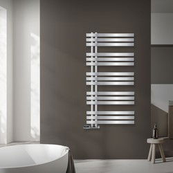 Badkamerradiator IJzer EM 600x1200 mm chroom met wandaansluitset