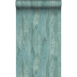 Origin Wallcoverings eco-texture vliesbehang bladeren lagunegroen - 53 cm x 10,05 m - 347369
