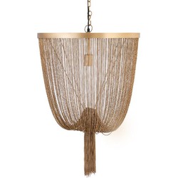 PTMD Hanglamp Solan - 50x50x70 cm - Ijzer - Goud