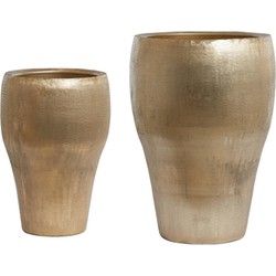 Light & Living - Pot LIOUX - Ø43x67cm - Goud - Set van 2