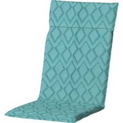 Madison - Hoge rug - Graphic sea blue - 120x50 - Blauw