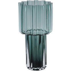 PTMD Vaas Maayan - 14x14x30 cm - Glas - Groen