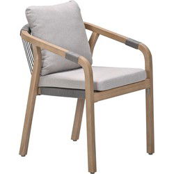 Garden Impressions Alora lounge dining stoel - grey sand