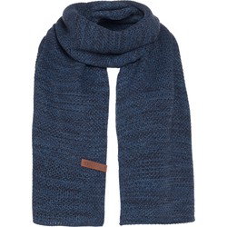Knit Factory Jazz Gebreide Sjaal Dames & Heren - Jeans/Navy - 200x30 cm