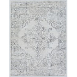 Vintage Oosters Tapijt CEREN - Wit/Grijs - 140x200 cm