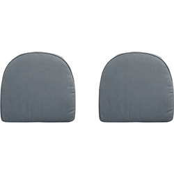 Madison Wicker - York - Rib Grey - 48x48 - Grijs - 2 Stuks