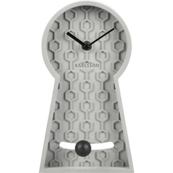 Tafelklok Pendulum - Grijs - 25x14x25cm