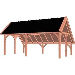 Trendhout douglas kapschuur De Hoeve XL, 700 x 440 cm