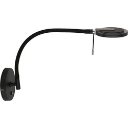 Steinhauer wandlamp Turound - zwart - metaal - 3378ZW