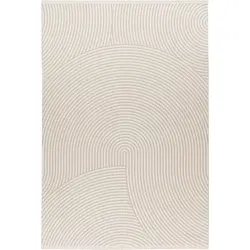 Claire vloerkleed - Japandi Stijl Halve Cirkels Modern - Crème - 160 X 230 CM