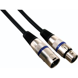 Xlr-kabel xlr mannelijk naar xlr vrouwelijk 10 m zwart