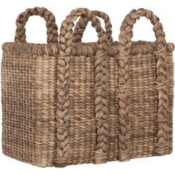 MUST Living Basket Colony reqtangular HIGH,57x61x35 cm, waterhyacinth