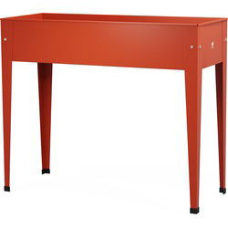 Herstera Garden® Urban Hoge Plantenbak Staal - 100x40x84cm - Rood