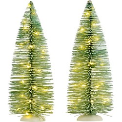 Weihnachtsfigur Frosted Baum Warm White Lights 2x - Luville