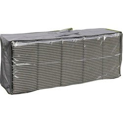 Tuinkussen beschermhoes - waterafstotend - polyester - 125 x 32 x 50cm - Tuinkussenhoes