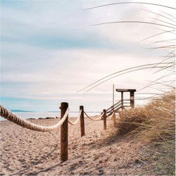 Buiten Canvas 58 x 58 cm Strand Touw