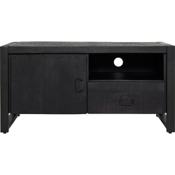 Starfurn Tv meubel Boaz Black 110 cm | Een deur en open vak