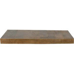 LABEL51 Eetkamertafel Tafelblad Straight Edge - Nature - Mangohout - 70 cm Straight