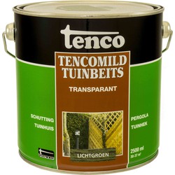 Transparant lichtgroen 2,5l mild verf/beits - tenco