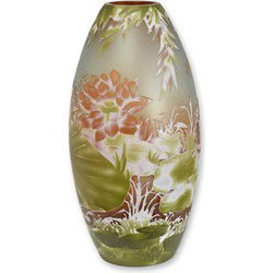 A CAMEO GLASS VASE 'LILLY POND'
