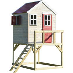Wendi Toys Houten Speelhuis op Palen WTM21 - 160x190x244 cm