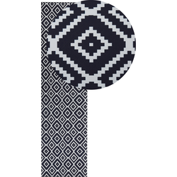 Beliani KARUNGAL - Loper-Zwart-Polyester