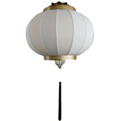 Fine Asianliving Chinese Lamp Beige en Goud D80xH140cm