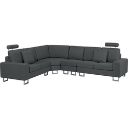 Beliani STOCKHOLM - Modulaire Sofa-Grijs-Polyester