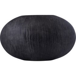 PTMD Jowad Graphite Alu Sheet Pot Ribbed Low Oval L