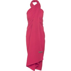 Knit Factory Liv Pareo - XL Sjaal - Stranddoek - Fuchsia - 180x130 cm