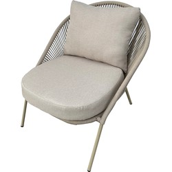 Sens-Line - Ibiza Loungestoel - Taupe - Set van 2