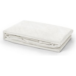 Sleeptime Velvet Hoeslaken Creme-1-persoons (90x200 cm)